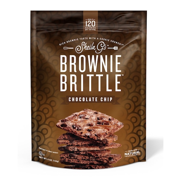 Brownie Brittle Sheila Gs Chocolate Chip Brownie Brittle 5 oz Bagged SG1224 - main